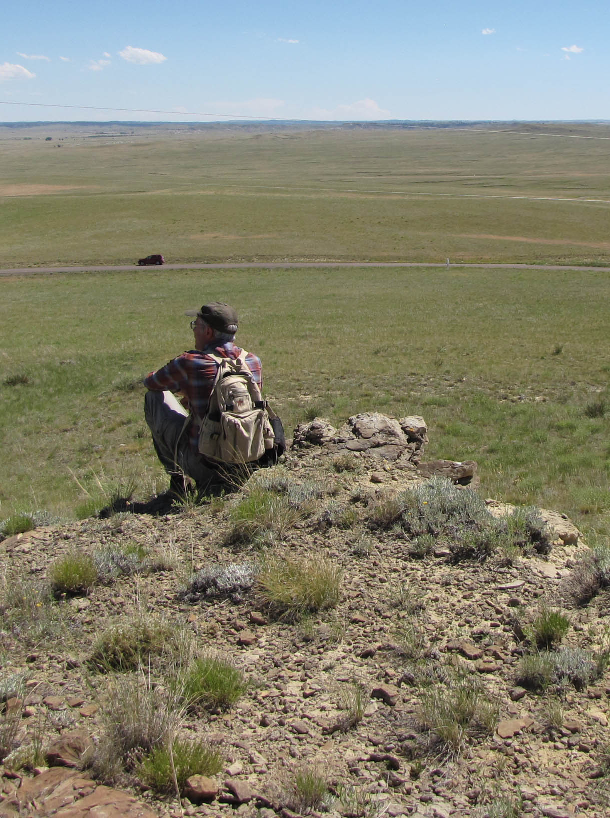 Russ exploring Buck Creek Hills, WY